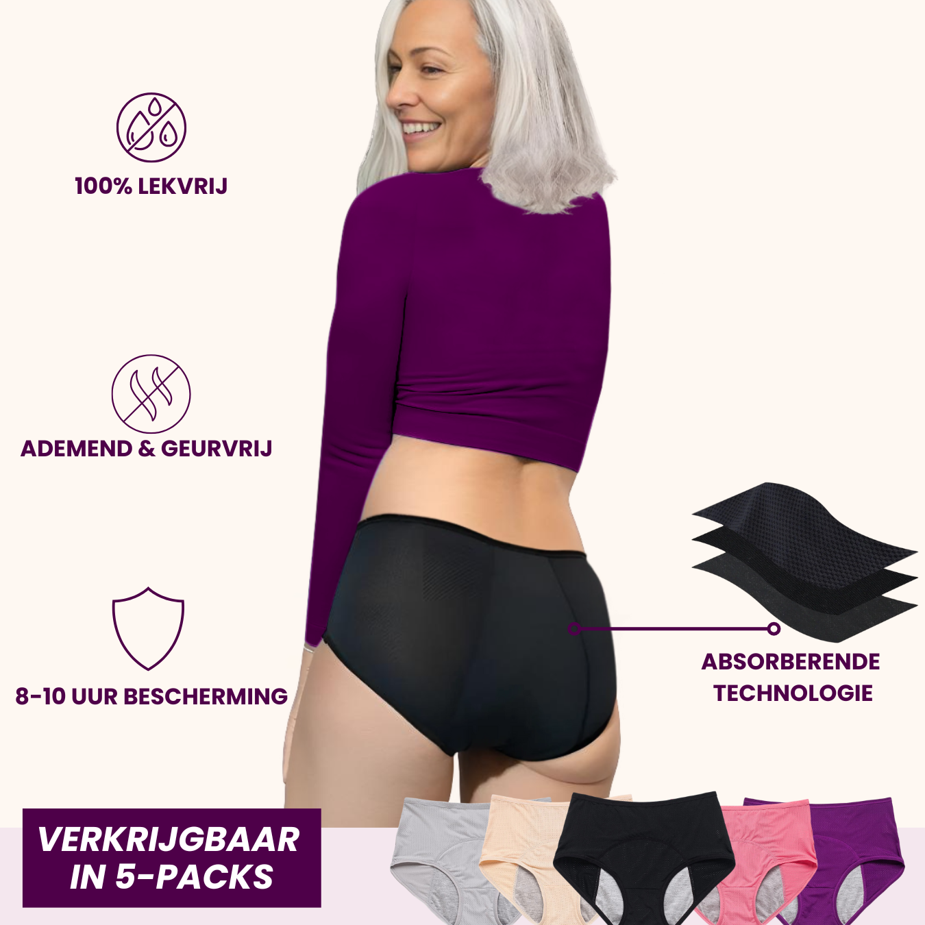 VitalDry® | Leakproof Underwear (5-pack) -