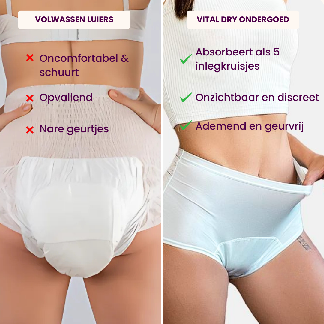 VitalDry® | Lekvrij Ondergoed (5-pack) --
