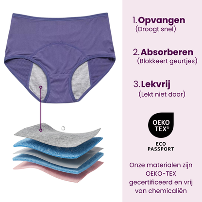 VitalDry® | Lekvrij Ondergoed (5 Stuks) | Lavendel