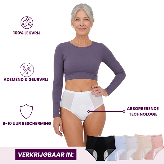 VitalDry® | Lekvrij Ondergoed (5 Stuks) | Hoge Taille
