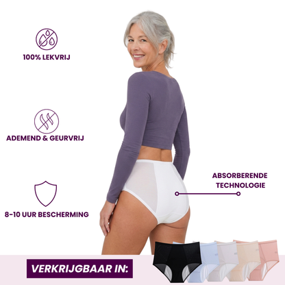 VitalDry® | Lekvrij Ondergoed (5 Stuks) | Hoge Taille