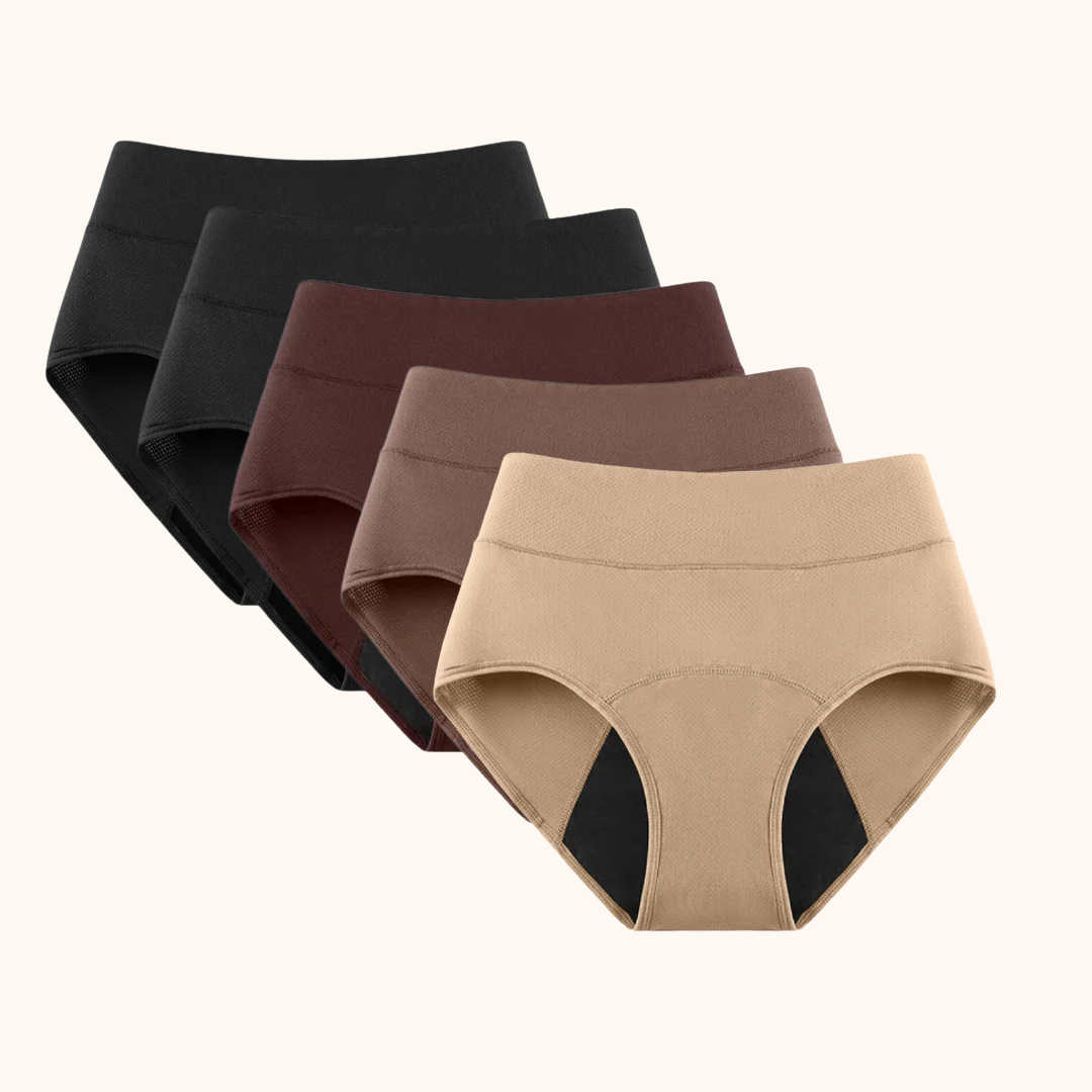VitalDry® | Lekvrij Ondergoed [5-Pack] | Hoge Taille