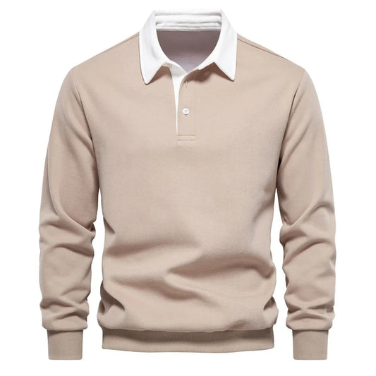 Alexander Sweatshirt | Long-Sleeved Polo Collar Sweatshirt