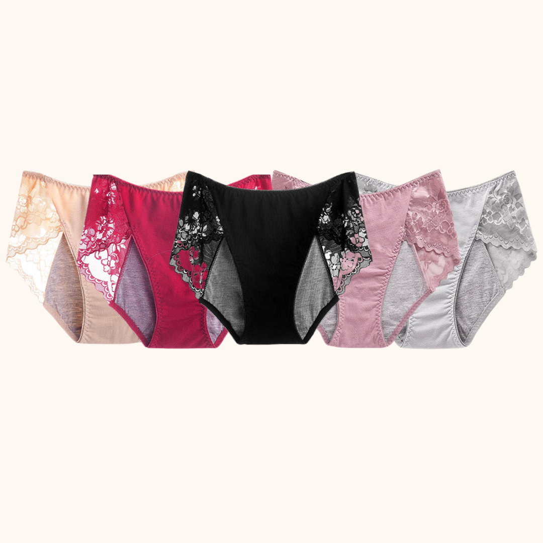 VitalDry® | Lekvrij Ondergoed (5 Stuks) | Kanten Design