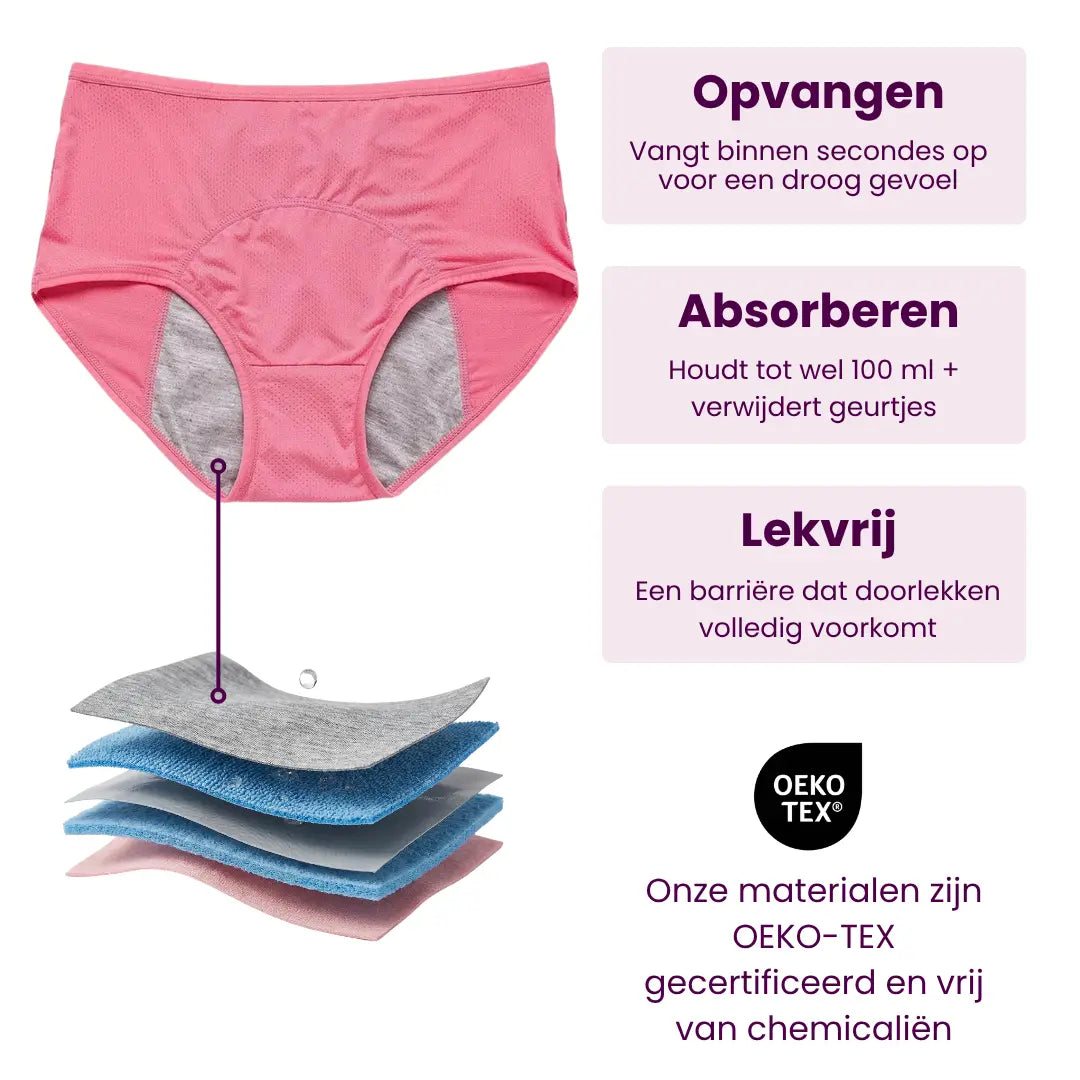 VitalDry® | Lekvrij Ondergoed (5-Pack)