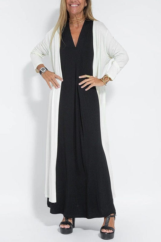 Anala Dress | Elegant Long Dress with Matching Cardigan