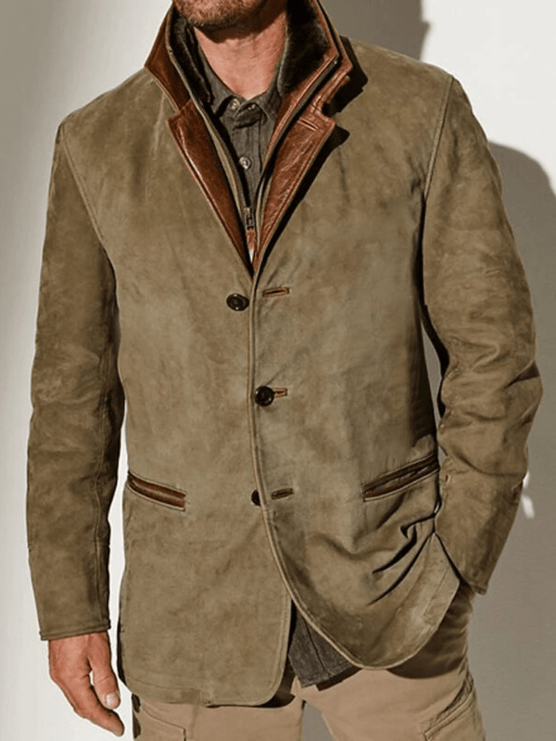 Jake Vintage Læder Bikerjakke | Klassisk Slidt Look